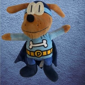 Merrymakers Dog Man Bark Knight stuffed animal. 8 in